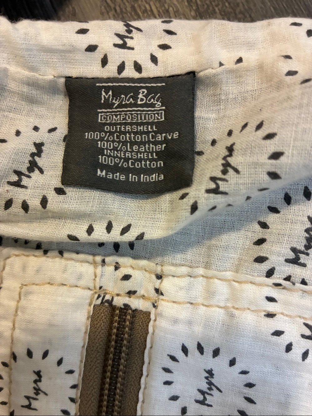 Myra Bag Neutral Medallion Pattern Crossbody Bag - Picture 8 of 8